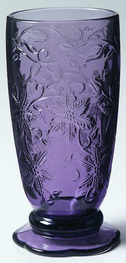 Fantasia Amethyst Footed Tumbler by Princess House-1