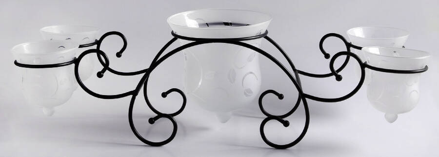 PHC5 Garden Centerpiece (Metal w/5 Holders No Chain) by Princess House-1