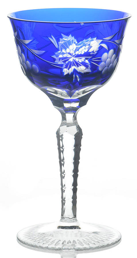 PAS2 Cobalt Blue Sherry Glass by Pasco (Importer)-1
