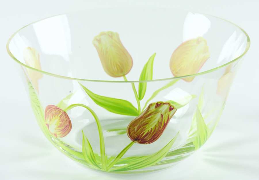 Cottage Tulip 5" Round Bowl by Princess House-1