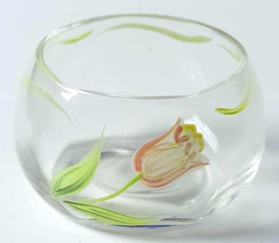 Cottage Tulip Butter Pat by Princess House-1