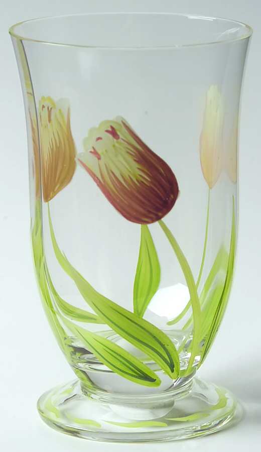 Cottage Tulip 8 Oz Footed Tumbler by Princess House-1