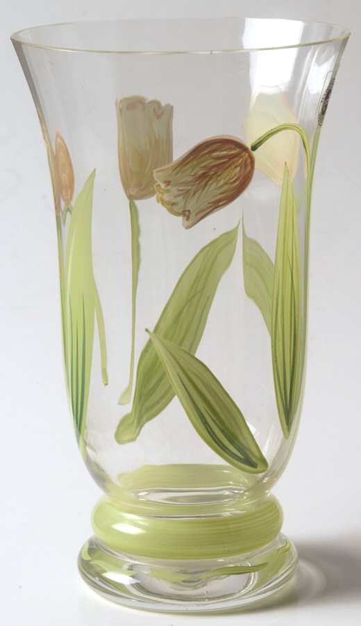 Cottage Tulip 16 Oz Footed Tumbler by Princess House-1