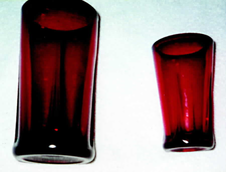 Spire Ruby Flat Tumbler by Paden City-1