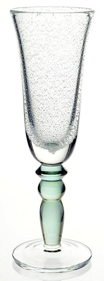 PBY6 Green Fluted Champagne by Pottery Barn-1