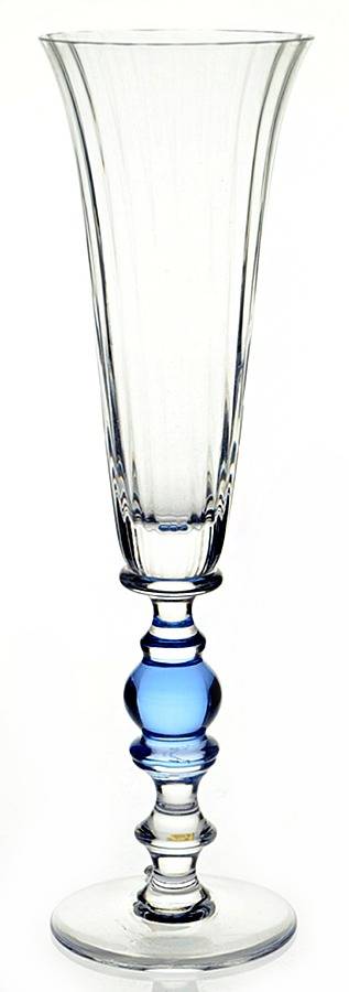 Medicis Medium Blue Fluted Champagne by Portieux-1
