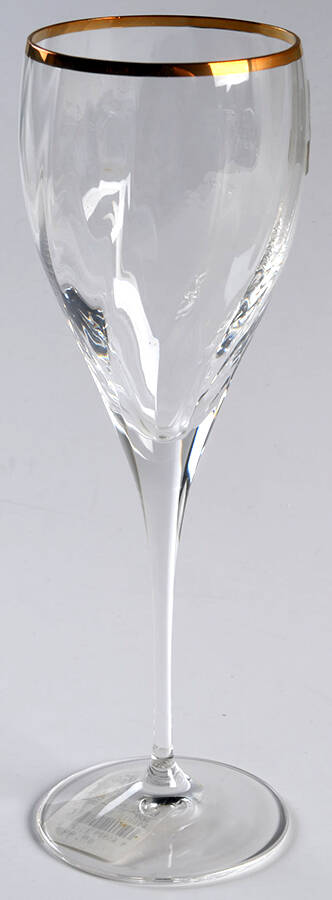 Palio Gold Water Goblet by Primavera Di Cristallo-1