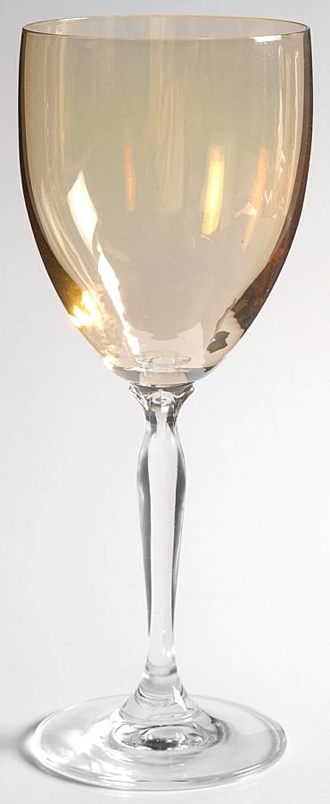 P1C1 Amber Water Goblet by Pier 1-1