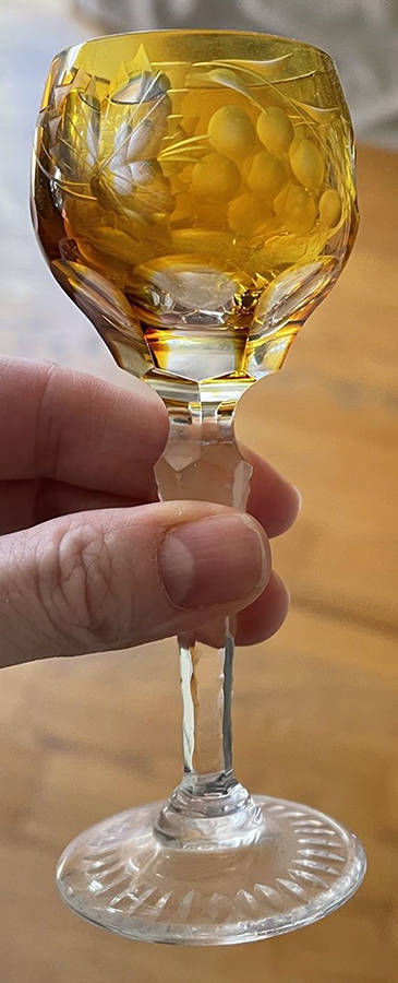 PAS2 Amber Cordial Glass by Pasco (Importer)-1