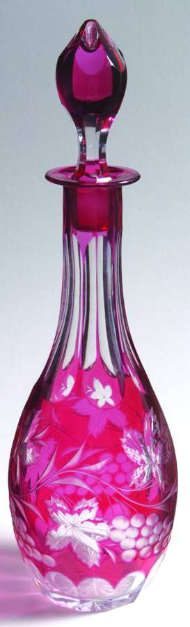 PAS2 Rose Cordial Decanter & Stopper by Pasco (Importer)-1