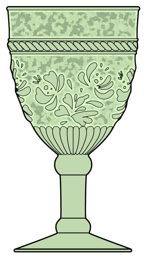 American Originals Green Water Goblet by Pfaltzgraff-1
