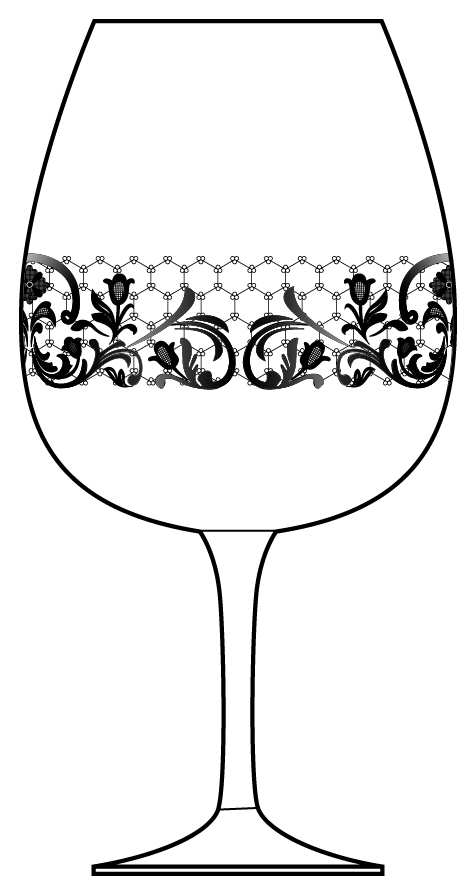 Lace Magnum Goblet by Preston Bailey-1