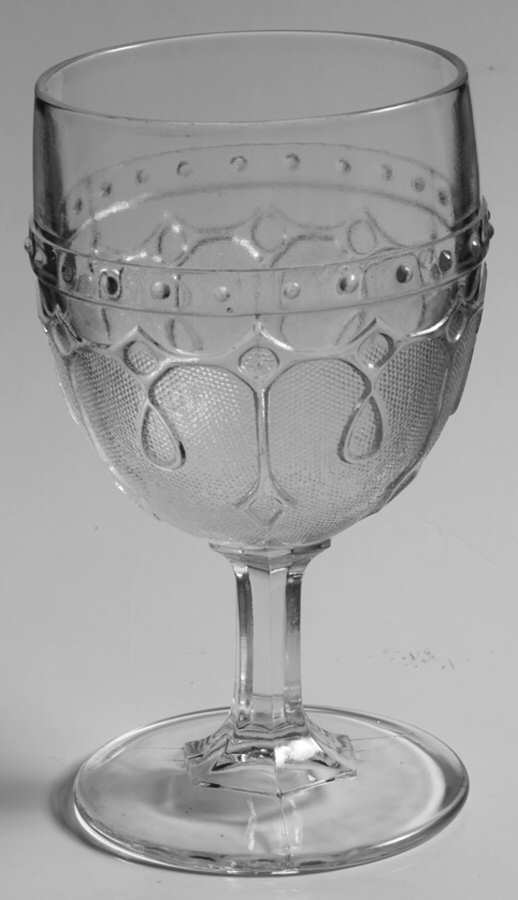 Loop and Dart with Round Ornaments Water Goblet by Portland-1