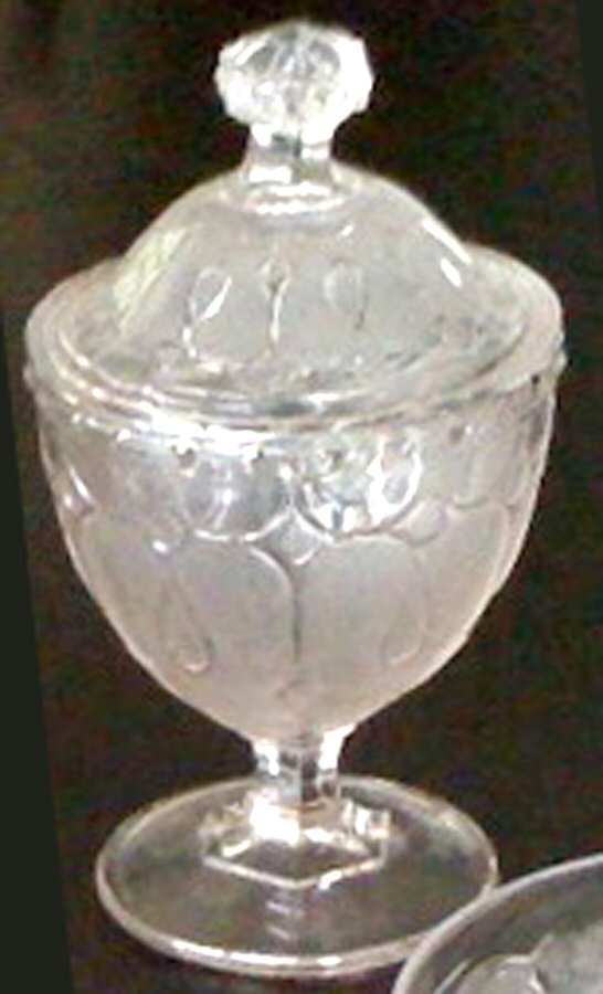 Loop and Dart with Round Ornaments Sugar Bowl & Lid by Portland-1