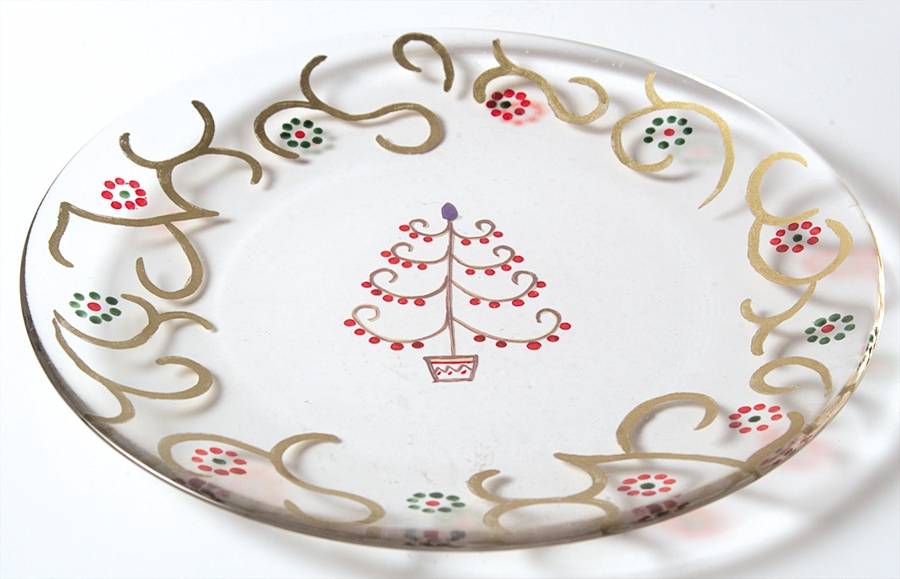 Holiday Gold Dessert Plate by Pfaltzgraff-1