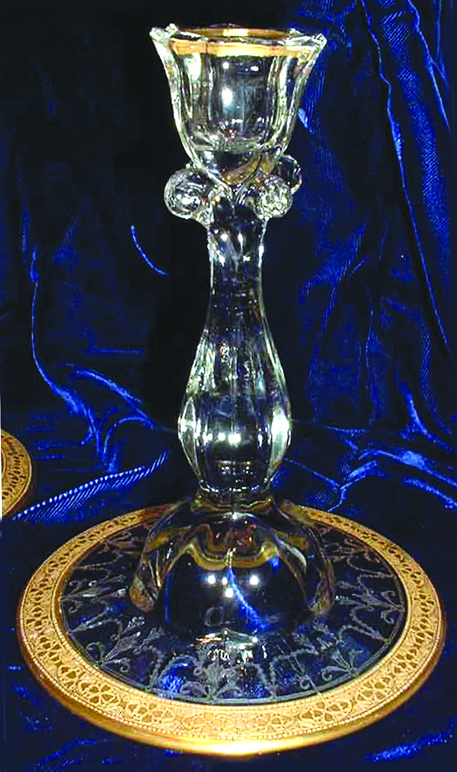 Tassle 6" Single Light Candlestick by Paden City-1