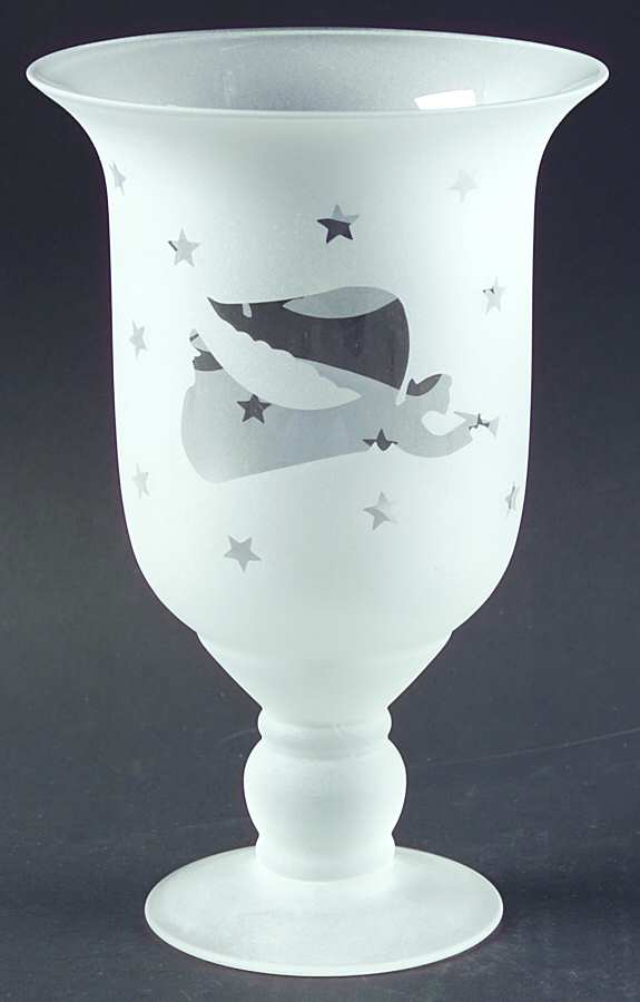 Angel 1 Piece Footed Hurricane/Candleholder by Pfaltzgraff-1