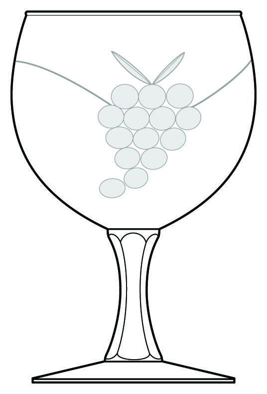 PNG1 Water Goblet by Penrose Glass-1
