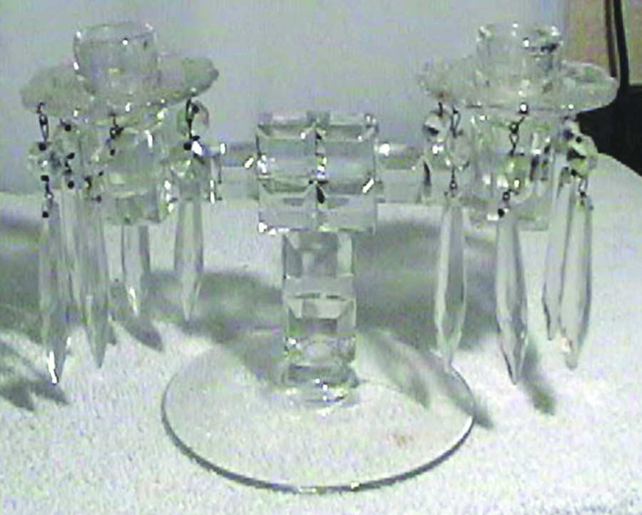Mystic Double Light Candlestick by Paden City-1