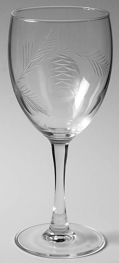 Pine Cone Water Goblet by Princess House-1
