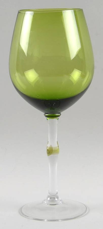 Teardrop Green Water Goblet by Pier 1-1