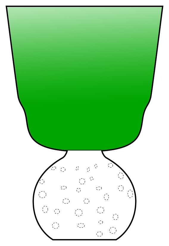Raindrop Emerald Green Water Goblet by Portugal-1