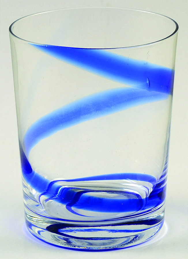 Swirl Blue Double Old Fashioned by Home Essentials-1