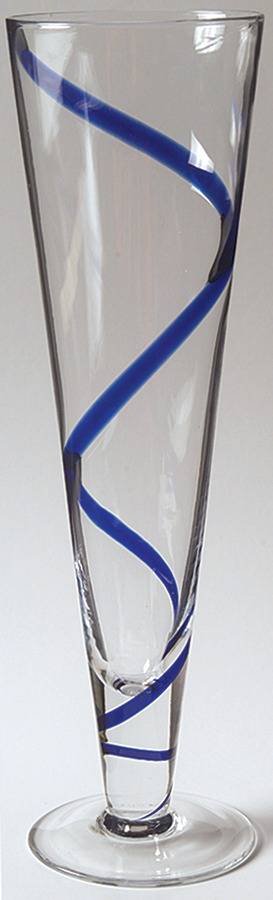 Swirline Cobalt Pilsner Glass by Pier 1-1