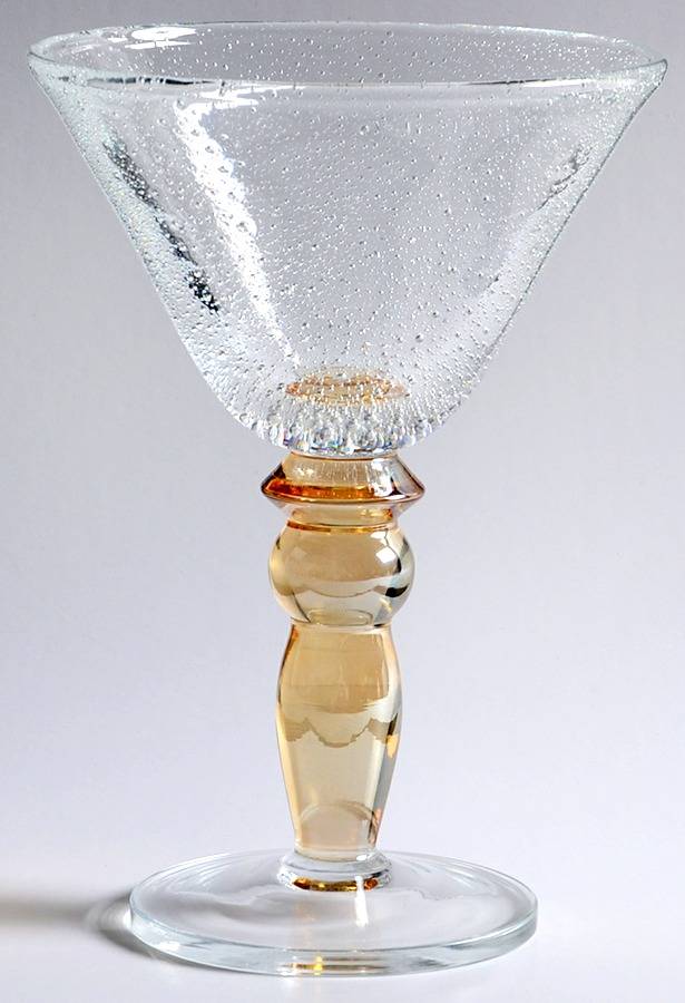 PBY6 Amber Champagne/Tall Sherbet by Pottery Barn-1