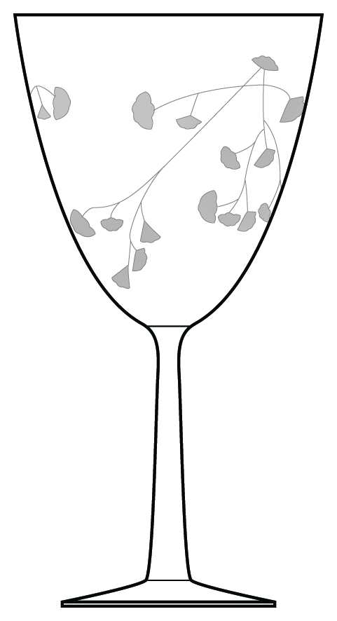 Ginkgo Water Goblet by Pier 1-1