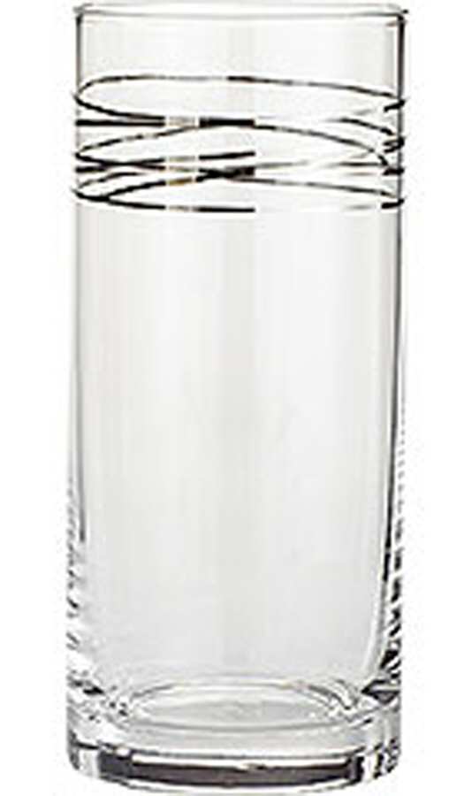 Silver Spiral Flat Tumbler by Pier 1-1