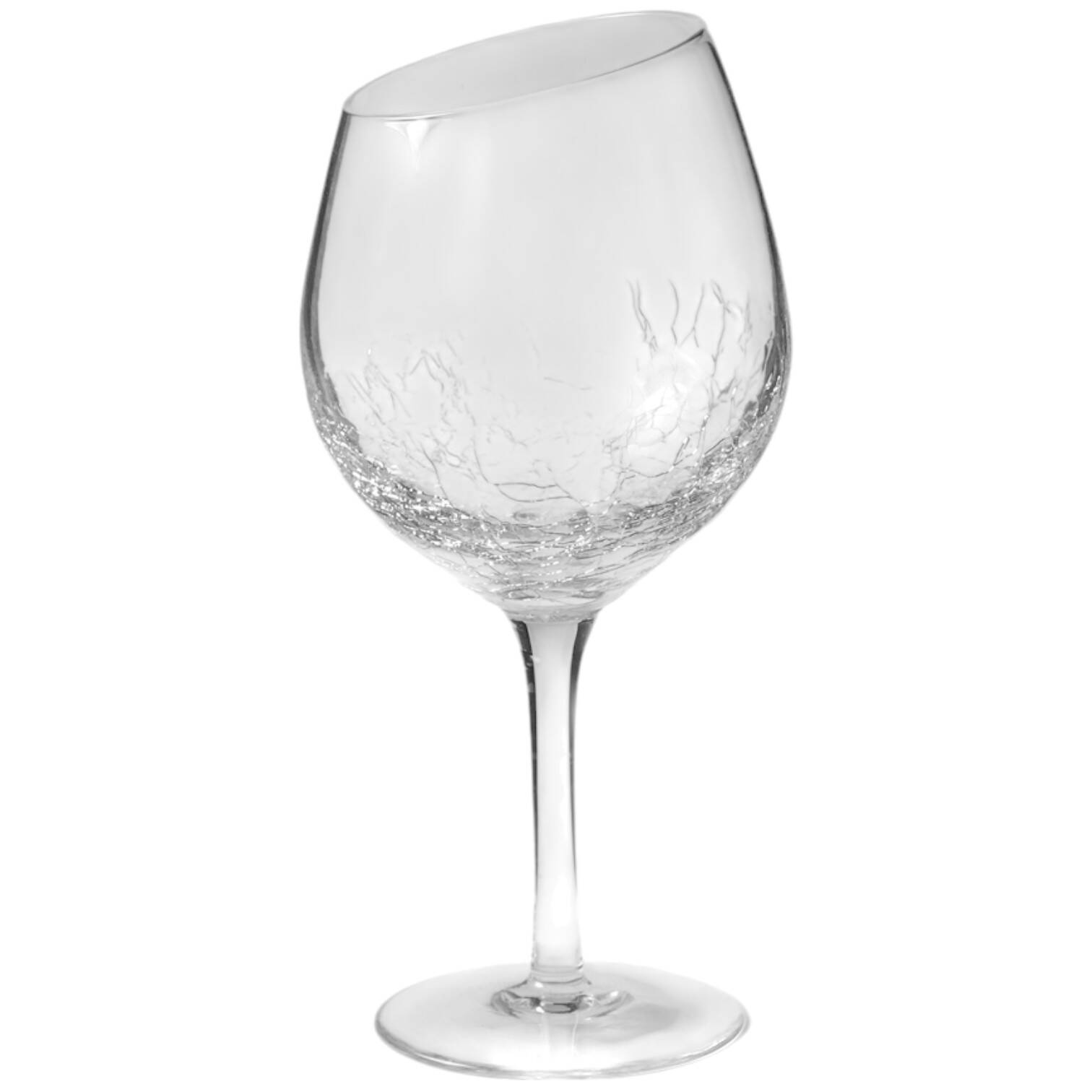 Angled Rim Crackle Goblet/Red Wine by Pier 1-1