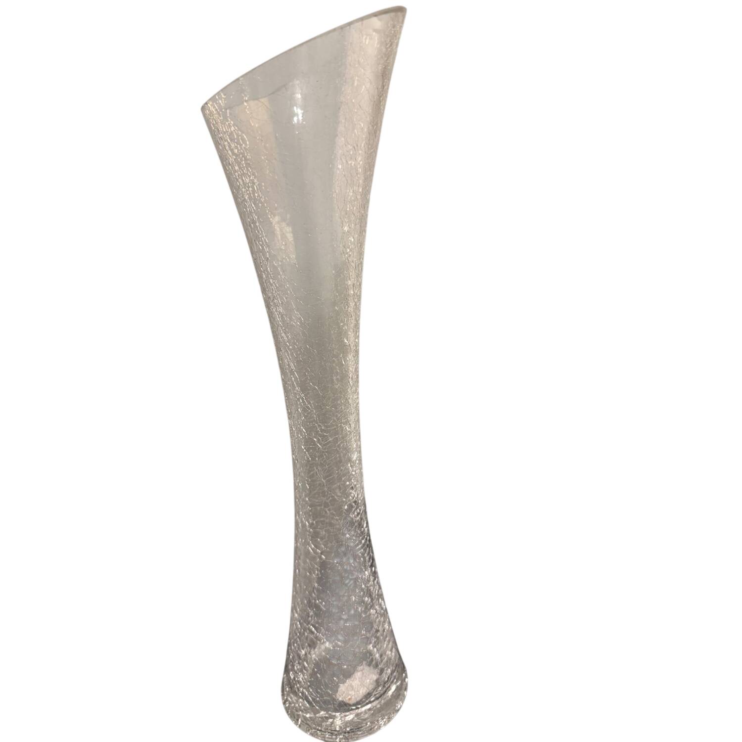 Angled Rim Crackle 15" Flower Vase by Pier 1-1