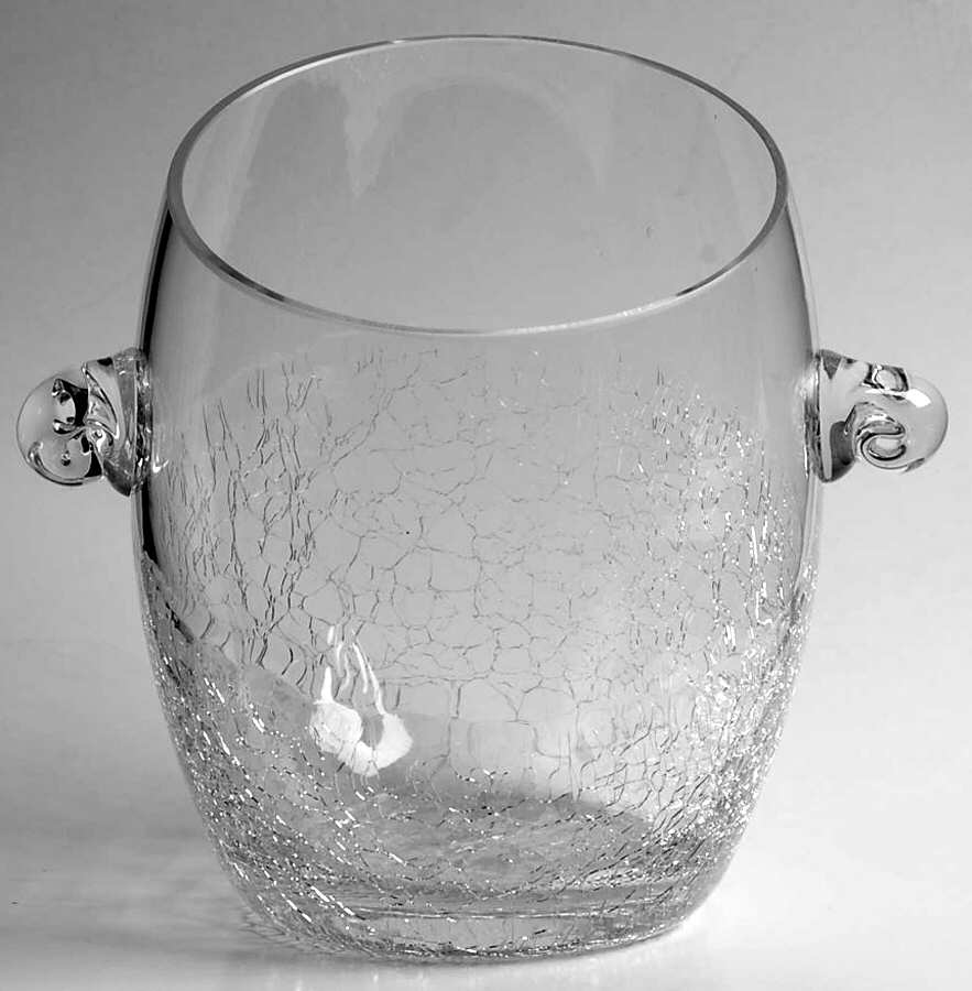 Angled Rim Crackle Ice Bucket by Pier 1-1