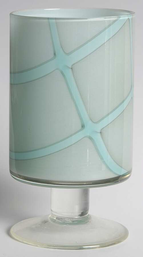 Smoke Blue Footed Tumbler by Pier 1-1