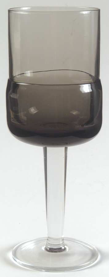 Double Dip Smoke Gray Water Goblet by Pier 1-1