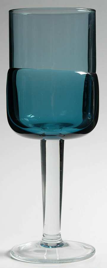 Double Dip Blue Water Goblet by Pier 1-1