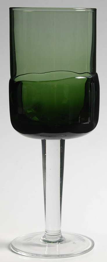 Double Dip Green Water Goblet by Pier 1-1