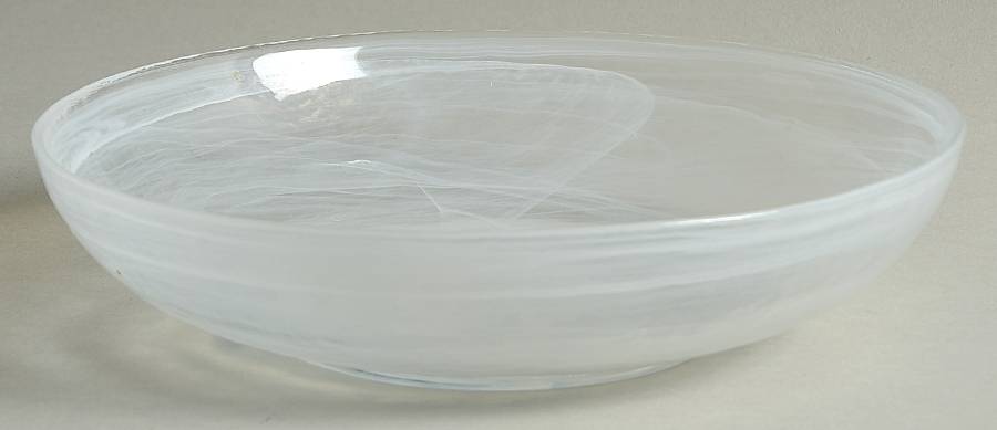 White Alabaster Niveus Coupe Soup Bowl by Pier 1-1