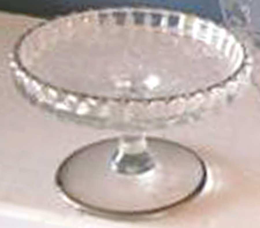 Spring Orchard (Sterling Trim) Cheese Stand by Paden City-1