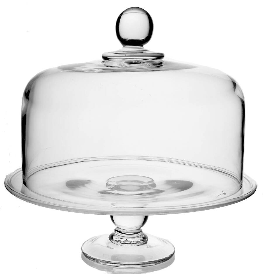 Hartland 13" Pedestal Cake Stand & Dome by Simon Pearce-1