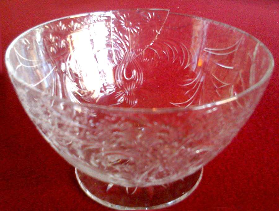 Engraved Unknown C Finger Bowl by Pairpoint-Gunderson Crystal-1