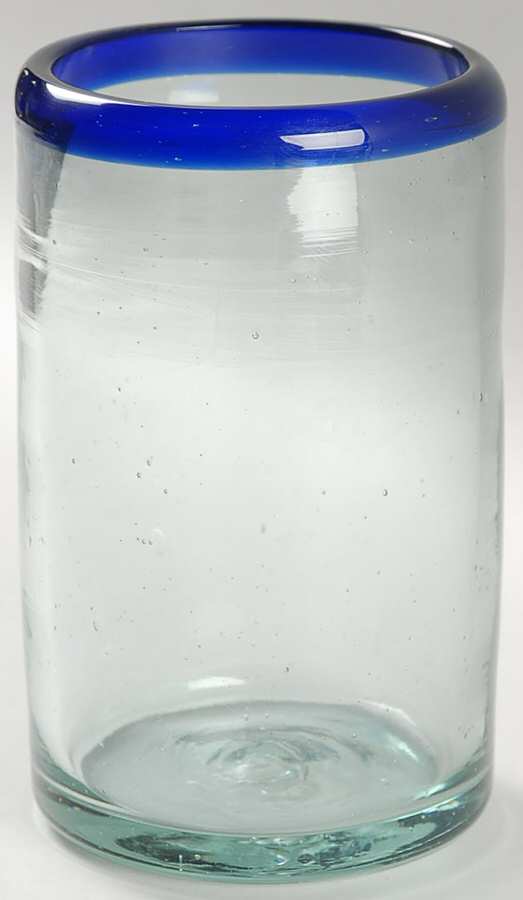 Cobalt Rim Highball Glass by Pier 1-1
