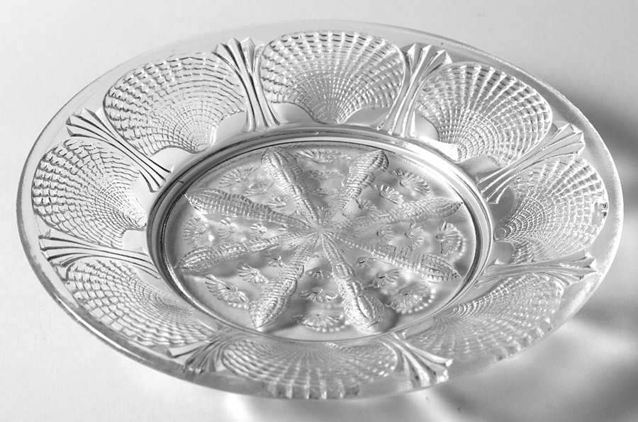Seashell Clear Canape Plate by Portieux-1