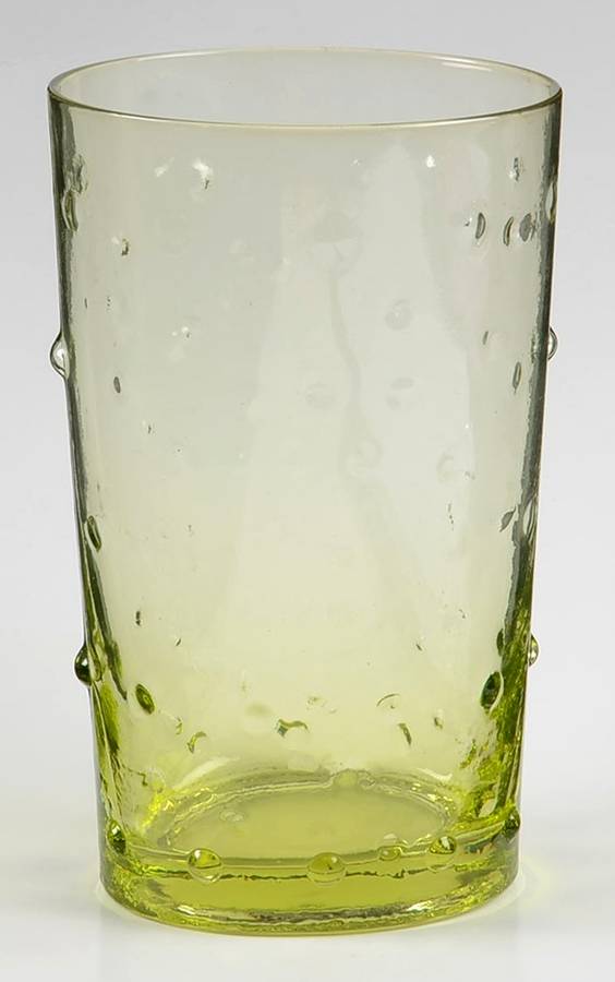 Green Dotted 20 Oz Flat Tumbler by Pier 1-1