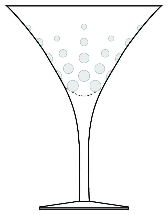 Circumference Martini Glass by Pfaltzgraff-1