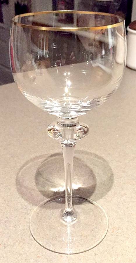 Alexa Gold Water Goblet by Peill-1
