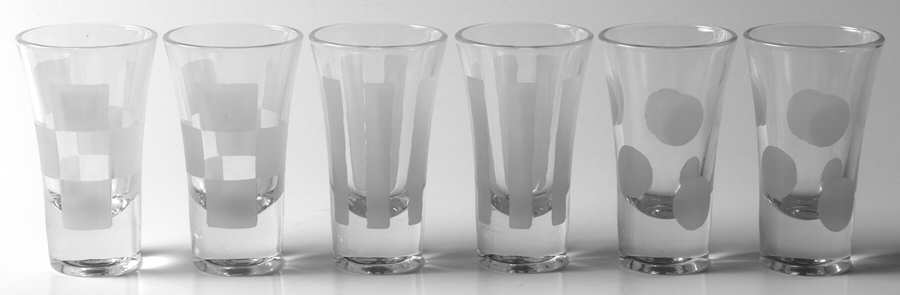 P1C21 Shot Glass (Set of 6, 2 Each Motif 1-3) by Pier 1-1