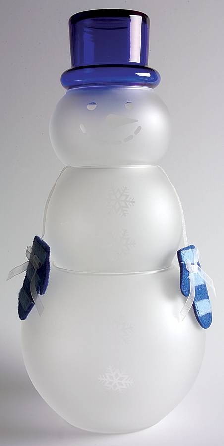 PHC22 (4 Piece) Snowman Candy Dish by Princess House-1