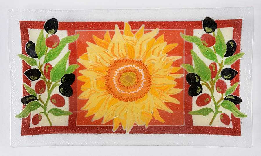Tuscany 14" Rectangular Tray by Peggy Karr-1